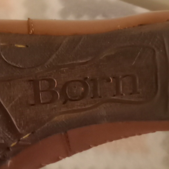 Born Brown Leather Ballet Flats Sz 8.5 - Picture 6 of 6